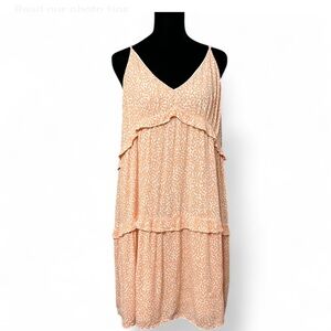 EXPRESS Peach Layered Sleeveless Dress XL